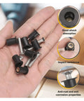 Neoprene Fastener Set With M4 M5 M6 And Stainless Steel Screws For Windshield And Surface Mounting Brass Inner Threads Waterproof Rubber Gasket Nuts Easy Install DIY Friendly, black neoprene fasteners in hand