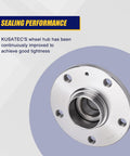 Premium 512319 Rear Wheel Bearing And Hub Assembly With ABS for Audi VW shown close-up, highlighting sealing performance.