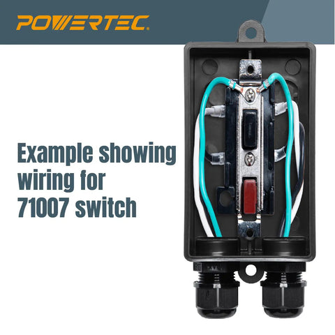 Inside view of Dual Voltage Knee Paddle Switch For Power Tools 120V 230V 16 Amp Emergency Stop Paddle For Table Saws Router