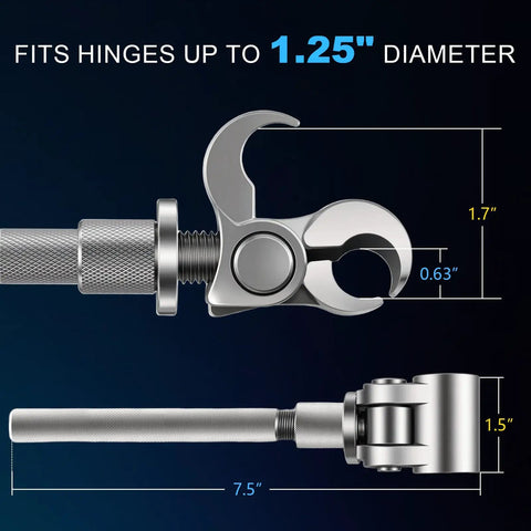 Upgraded Door Hinge Adjustment Tool With Adjustable Wrench For Sagging Doors Stainless Steel Hinge Repair Kit dimensions