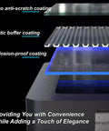Heavy Duty Hella Weatherproof Lockable EV Charger Pedestal Enclosure Box With Secure Padlock Storage For Tesla Gen 3 shows protective coating layers.