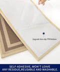 15 Pack Non Slip Stair Treads 8x30 Inches For Indoor Wooden Stairs Beige Reusable Machine Washable with TPR Backing detail
