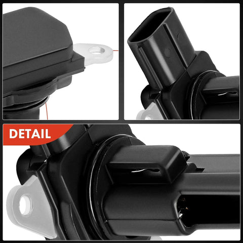Mass Air Flow Sensor 5 Pins 22680AA380 For Subaru Forester Impreza Legacy Outback WRX XV Crosstrek 2008 To 2018 Replacement Upgrade Fits 2.0L And 2.5L H4 H6 Engines black plastic connector detail