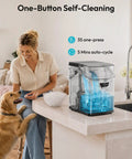 Grab And Go Countertop Nugget Ice Maker Churning Crisp Sonic Pellet Chips Up To Forty Pounds Daily, Four Minute Rapid Freeze with self-cleaning feature.