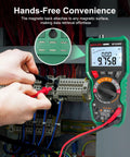Digital Multimeter With Capacitor Tester for DIYers, TRMS, 20000 Counts, Auto Range in use measuring electrical wiring
