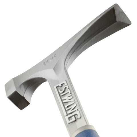 22 Oz Masonry Hammer With Forged Steel Construction And Shock Reduction Grip For Bricklayers And DIY Pros