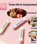 Upgraded Automatic Needle Threader Set 3 Pack, 2 In 1 Needle Threader And Seam Ripper For Hand Stitching shown as a gift idea
