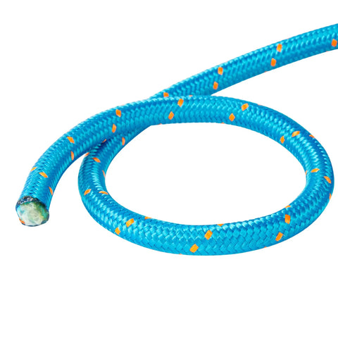 Double Braided Arborist Rope 0.55 Inch By 125 Feet Static Rope For Tree Work Camping Halyard Swing Sailing Blue Built Tough 8400 Lbs Breaking Strength.