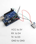 Beitian GPS GNSS Positioning Module Plug And Play With M10050 Chip For Fixed Wing FPV Racing Drones connected to Arduino setup