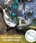 Heavy Duty Lynch Pin Set 5/16 By 1 3/4 Inch 10 Piece For Tractors Trailers Farm Trucks And Mowers Carbon Steel With Ring 8 Mm Pin Diameter 53 Mm Length Silver Tone on tractor hitch
