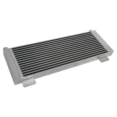 Heavy Duty Transmission Oil Cooler For Trucks And Vans Up To 40K GVW With Low Pressure Drop Direct Fit Upgrade Your Ride Today, 8.5x22.75x1.25 inch aluminum