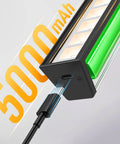 Close-up of 16 Inch Wall Mounted Picture Light With Slick Cct Dimming And Long Lasting Rechargeable Battery with charging port.