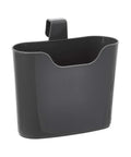 Durable Cat Litter Scoop With Holder That Hangs On Litter Box, sturdy gray plastic holder with hook