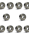 Ten Compact 625-ZZ Double Shielded Ball Bearings 5x16x5 Mm Pre Lubricated Pro Grade Chrome Steel