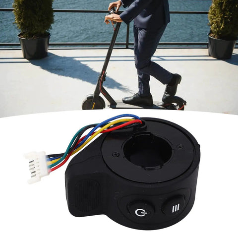Finger Throttle For Electric Scooters Ultra Sensitive Accelerator Control replacement part with wires and buttons displayed