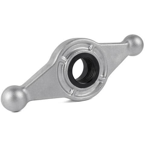 Pro Grade Wheel Balancer Hub Wing Nut 812103 For Hunter DSP Auto Tire Rigs, silver, 40mm diameter, for secure tire mounting.