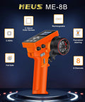 8 Channel 2.4GHz RC Transmitter With Receiver with 3.15 inch screen and features displayed against black background