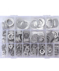 470 Piece Aluminum Alloy Sealing Washer Kit For Auto And Home Use With Rust Resistant Round Flat Washers Set And 18 Standard Sizes