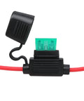 Waterproof Inline Fuse Holder Kit 6 Pack For Standard ATO ATC Medium Blade Fuses, 14 AWG Wire 10 Inch Leads.