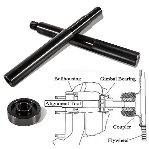Gimbal Bearing Alignment And Install Tool Kit For MerCruiser Alpha Bravo MR OMC Cobra with diagram of tool in use