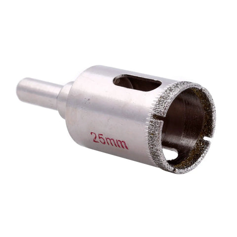 Professional Diamond Tipped Drill Bit And Hole Saw Set Built Tough For Masonry Stone Tile Granite Marble Glass 25mm hole saw with shank