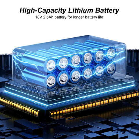 High-capacity 18V 2.5Ah lithium battery for Electric Hydraulic Cable Cutter With Extension Rod And Carrying Case