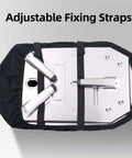 Waterproof Carry Cover For Ooni Karu 12 And Karu 2 Pizza Ovens with fixing straps and separate chimney bag for secure transport.