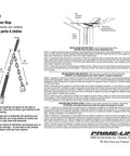 K 5141 Storm Door Protector Chain And Spring In Black Finish, Single Pack with installation instructions and diagrams