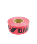 Reinforced Printed Barricade Tape 3 Inch By 500 Feet Non Adhesive Safety Warning Tape Built Tough For Construction