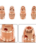 Copper nozzles from 90 Piece TIG Welding Torch Repair Kit With Stubby Gas Lens And Alumina Nozzles Glass Cups For WP17 WP18 WP26