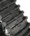 Close-up of track in Beefy 32 Inch Rear Axle Track Kit For Go Karts And UTVs With Snow And Sand Tracks 428 Sprocket 190Mm Brake