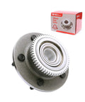 Front Wheel Bearing Hub Assembly For 2000 2001 Dodge Ram 1500 2WD 5 Lug Front Position Left Or Right Fits OE Quality ISO Certified Ready To Install Bolt On Replacement shown with packaging.