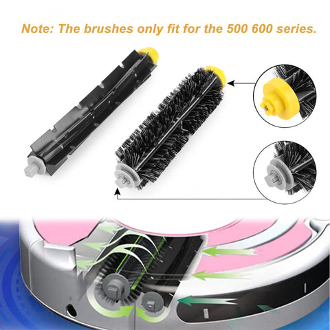 Replacement Ni-MH Battery 14.4V 4500mAh For Roomba 500 600 700 800 900 Series Robotic Vacuums with Bristle and Beater Brush