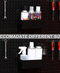 Magnetic Aerosol Can Holder For Garage And Workshop, Heavy Duty Steel Construction, Fits At Least Three 3-Inch Diameter Cans