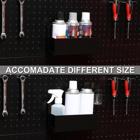 Magnetic Aerosol Can Holder For Garage And Workshop, Heavy Duty Steel Construction, Fits At Least Three 3-Inch Diameter Cans