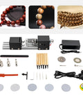 Mini Lathe Beads Polisher With Aluminum Alloy Body Offers 7 Speed Settings Up To 8000Rpm for woodworking tools and accessories.