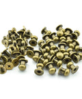 30 Pack Brass Head Chicago Screws With Nickel Plating, showing slotted round head binding posts for tool repair and leathercraft.