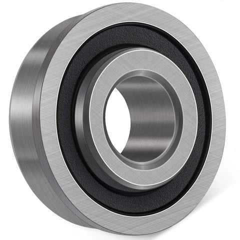 10 Pcs Flanged Ball Bearing Set Three Quarters Inch Inner Diameter And One And Three Eighths Inch Outer Diameter Lawn Mowers Wheelbarrows Carts Hand Trucks Replacement 532009040 AM118315 AM127304 10513 251210 Chromium Steel Built Roll Duty, sealed bearing