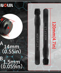 Two Pack M14x1.5 Wheel Hanger Alignment Pins For Domestic And Import Rides, showing size and knurled details for easy handling.