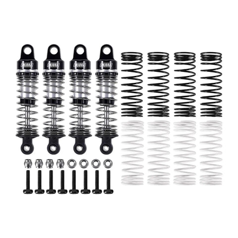 59mm Aluminum Oil Shocks With Adjustable Damping For Mojave Typhon Granite GROM RC Cars Beefed Up CNC Machined with springs