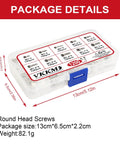 1200-Piece Phillips Self-Tapping Micro Screw Assortment Kit With Nickel Plated M1 To M1.7 Screws package details