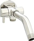 Shower Arm With 3-Way Diverter For Shower Head And Handheld, Brass Construction, 1/2 Inch NPT, Includes Flange, chrome finish