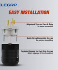 Easy installation guide for NEMA L14-20P Locking Generator Plug 20 Amp 125 And 250 Volt 3 Pole 4 Wire Twist Lock Adapter.