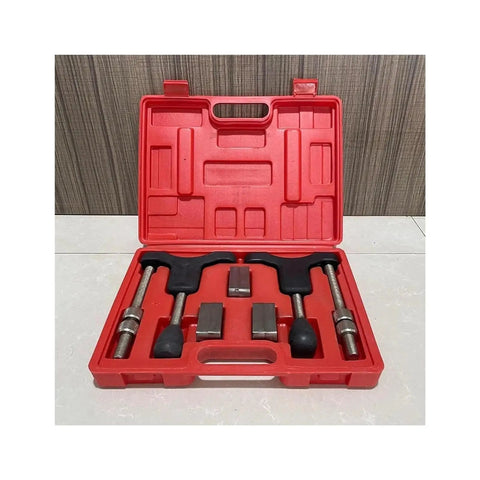 Red case with Kick Ass Half Shaft Sleeve Thread Corrector Repair Tool Kit For Heavy Duty External Threads Restoration On Automotive Axles And Car Bolts With Precision Build