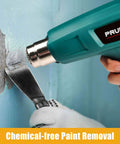 Dual Temp Heat Gun Kit With 752F To 1112F Hot Air Beast For Crafts 4 Nozzles Shrink Wrap Tubing Paint Removal Lightweight Safe With Stand And Overheat Protection used for chemical-free paint removal