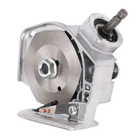 High Speed Electric Drill Shears Attachment For Stainless Steel Sheet Metal Cutting, close-up view of nibbler tool with rotary shank.