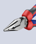 6 Inch Needle Nose Combination Pliers With Comfort Grip Slim Head And Pointed Anti Twist Jaws For Tight Spaces Convex Contour For Gripping Flat Parts Milled Groove For Small Nails And Pins.