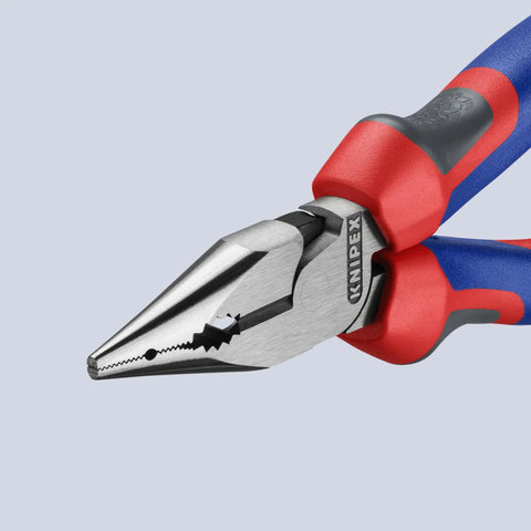 6 Inch Needle Nose Combination Pliers With Comfort Grip Slim Head And Pointed Anti Twist Jaws For Tight Spaces Convex Contour For Gripping Flat Parts Milled Groove For Small Nails And Pins.