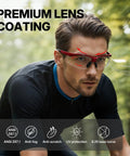 Kickass Anti Fog Safety Glasses Featuring Scratch Proof Optical Shielding Durable Polycarbonate Lenses And Ansi Z87 Impact Resistance for outdoor use.