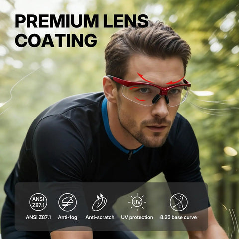 Kickass Anti Fog Safety Glasses Featuring Scratch Proof Optical Shielding Durable Polycarbonate Lenses And Ansi Z87 Impact Resistance for outdoor use.